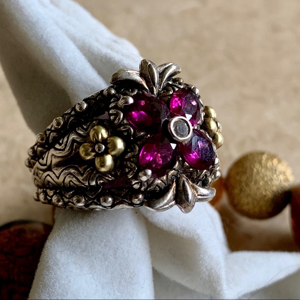 Barbara Bixby Sterling Silver/18K Ring